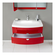 antique vanity unit with basin Fresca Red Modern
