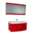 antique vanity unit with basin Fresca Red Modern