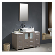 used bathroom vanity for sale near me Fresca Gray Oak Modern