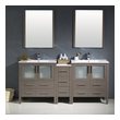 40 inch bathroom cabinet Fresca Gray Oak Modern