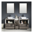 wooden vanity with sink Fresca Gray Oak Modern