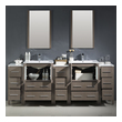 bathroom side cabinets Fresca Gray Oak Modern
