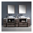 antique bathroom vanity with sink Fresca Bathroom Vanities Gray Oak Modern