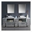 rustic double bathroom vanity Fresca Bathroom Vanities Gray