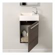 small grey bathroom cabinet Fresca Gray Oak Modern