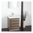 small cabinet for bathroom countertop Fresca Gray Oak Modern