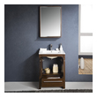 40 inch bathroom vanity with top Fresca Wenge Brown Modern