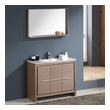 best wood for bathroom cabinets Fresca Gray Oak Modern