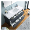 double sink vanity with top Fresca Dark Slate Gray