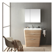 small bathroom sink unit Fresca White Oak Modern