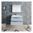 40 bathroom vanity without top Fresca Glossy Gray