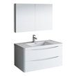 best quality bathroom vanity brands Fresca Glossy White