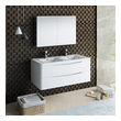 corner bathroom vanity ideas Fresca Glossy White