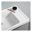 70 bathroom vanity top single sink Fresca Glossy Gray