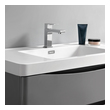 60 inch floating bathroom vanity Fresca Glossy Gray
