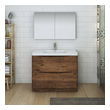 60 single sink vanity Fresca Rosewood
