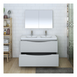 cost to replace bathroom vanity top Fresca Glossy Gray