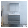 small bathroom sink cabinet Fresca Ocean Gray