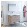 bathroom vanity for small bathroom Fresca Rustic Natural Wood