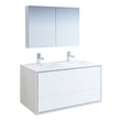 one piece sink and countertop Fresca Glossy White