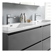 small bathroom vanity with drawers Fresca Gray