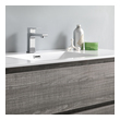 best wood for bathroom cabinets Fresca Glossy Ash Gray