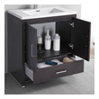 modern bath cabinets Fresca Dark Gray Oak