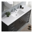 bathroom vanity 72 inch double sink Fresca Dark Gray Oak