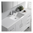 small vanity basin Fresca Glossy White