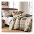 bed and bag comforter sets Greenland Home Fashions Quilt Set Multi
