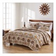 white twin size bed comforter Greenland Home Fashions Quilt Set Multi
