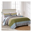 bed set white Greenland Home Fashions Quilt Set Multi