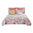 bedspread queen white Greenland Home Fashions Quilt Set Multi