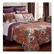 patchwork bedspread double Greenland Home Fashions Quilt Set Spice