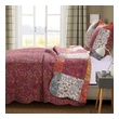 king quilt set white Greenland Home Fashions Quilt Set Spice