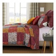white bed comforter set Greenland Home Fashions Quilt Set Spice