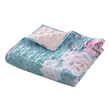 teal and pink blanket Greenland Home Fashions Accessory Blankets and Throws Turquoise Blue