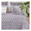 white quilt comforter king Greenland Home Fashions Quilt Set Multi