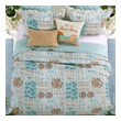 white bedroom comforter Greenland Home Fashions Quilt Set Seafoam