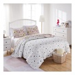 white quilt Greenland Home Fashions Quilt Set Pink