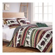 full bed comforter set white Greenland Home Fashions Quilt Set Campfire