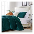 sizes of king size quilts Greenland Home Fashions Quilt Set Teal
