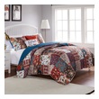 quilted twin comforter Greenland Home Fashions Quilt Set Classic