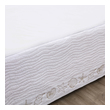 linen bed skirts king size Greenland Home Fashions Bed Skirt 18" White