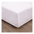 linen bed skirts king size Greenland Home Fashions Bed Skirt 18" White