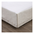 twin bedskirt Greenland Home Fashions Bed Skirt 18" Ivory