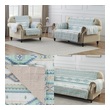 gray and white king quilt Greenland Home Fashions Furniture Protector Turquoise