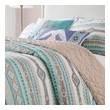 ivory coverlet set Greenland Home Fashions Quilt Set Turquoise