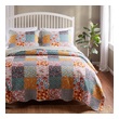 full size white quilt set Greenland Home Fashions Quilt Set Calico
