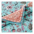 pink queen coverlet Greenland Home Fashions Quilt Set Turquoise